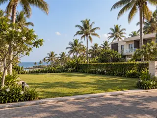 Open landscaped land overlooking the coast